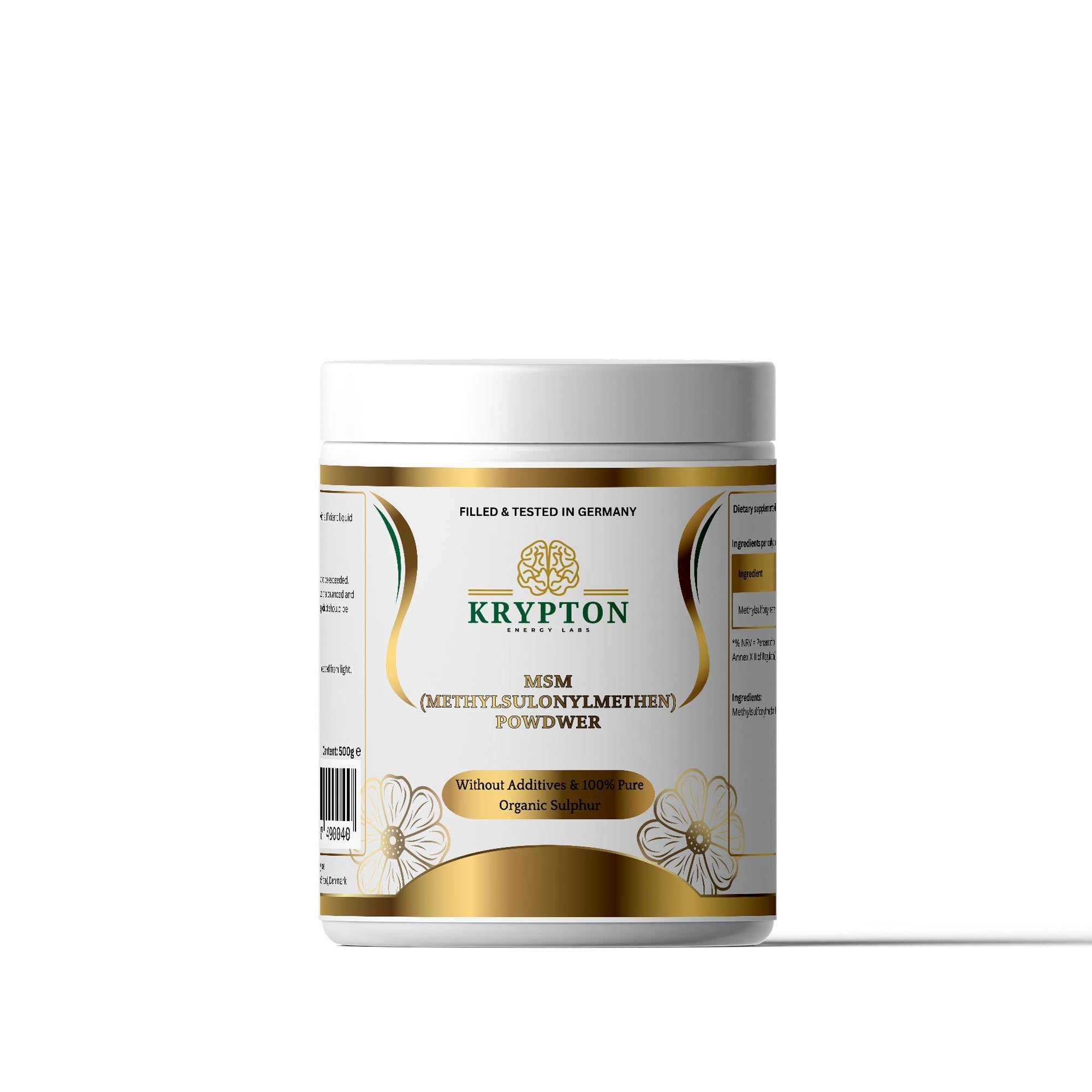 MSM Powder: Boost Joint Health, Reduce Inflammation & Detoxify - Krypton Energy Labs