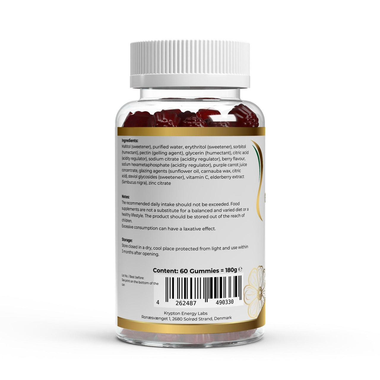 Elderberry + Vitamin C + Zink Gummies - Krypton Energy Labs