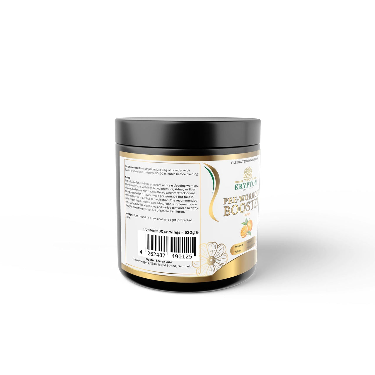 Pre - Workout Booster - Orange - Krypton Energy Labs
