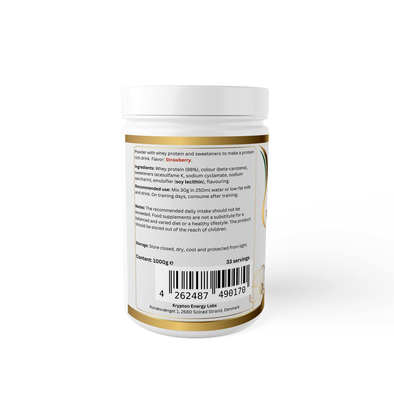 Premium Whey - Strawberry - Krypton Energy Labs